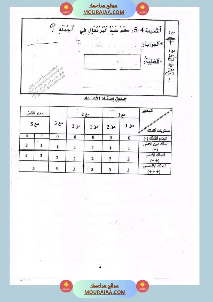 رياضيات مجمعة ثلاثي ثاني لأبطال السنة الاولى صفحة 25