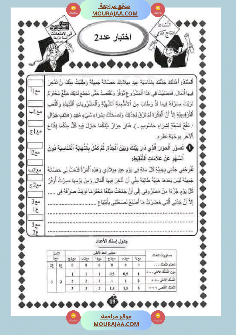 قراءة لأبطال السنة الرابعة