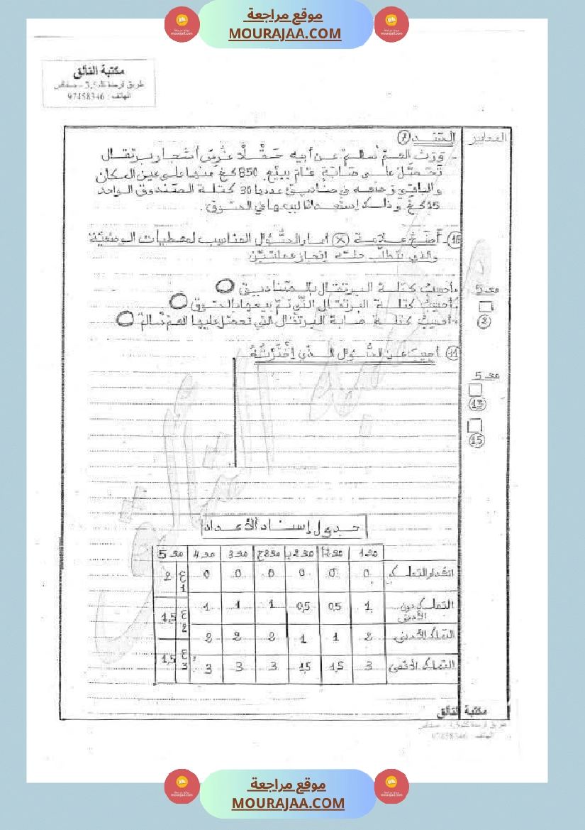 رياضيات مجمعة لأبطال السنة الرابعة صفحة 11