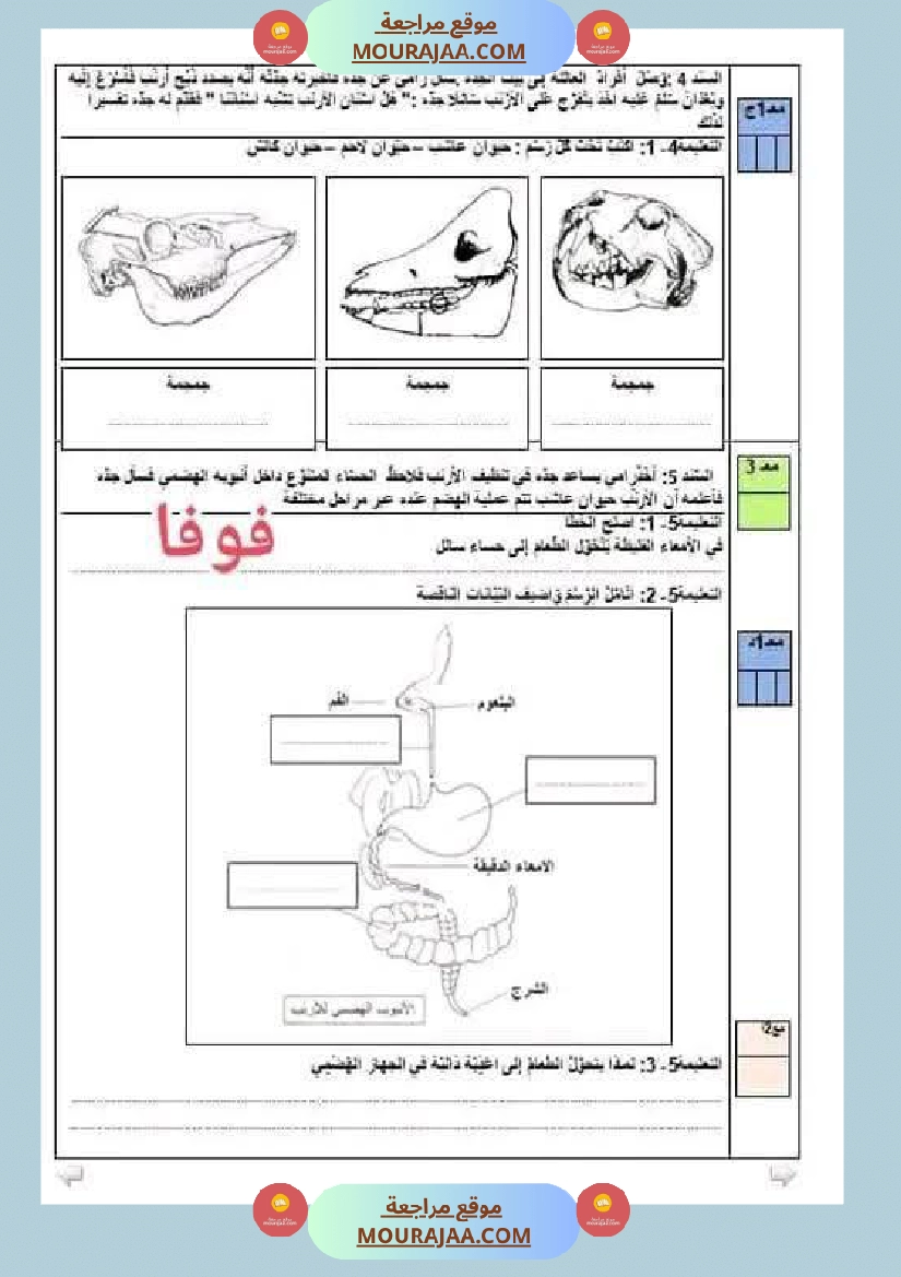 مراجعة شاملة ايقاظ علمي سنة الرابعة الثلاثي الثاني صفحة 25