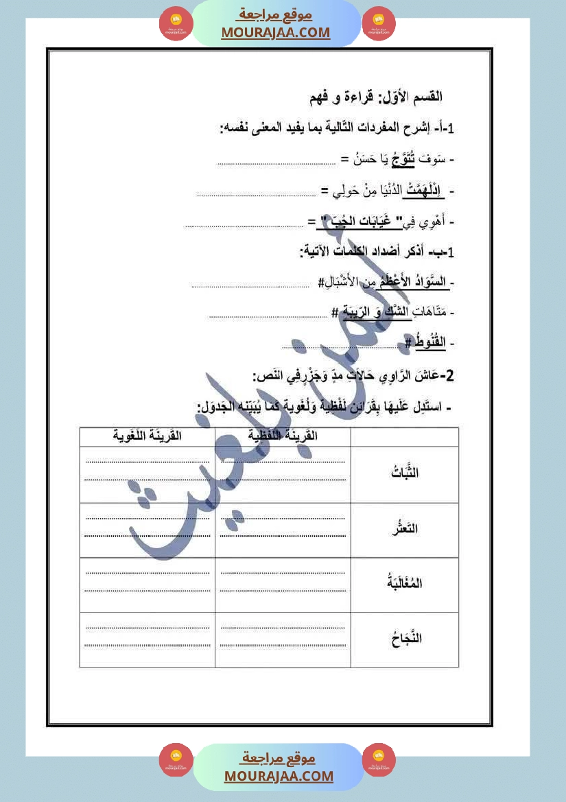 مناظرة تجريبية مع الاصلاح في العربية لأبطال السنة السادسة صفحة 5