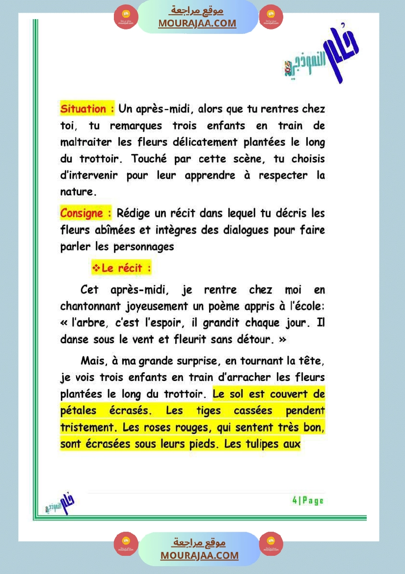 des productions ecrites module 5 6eme صفحة 3