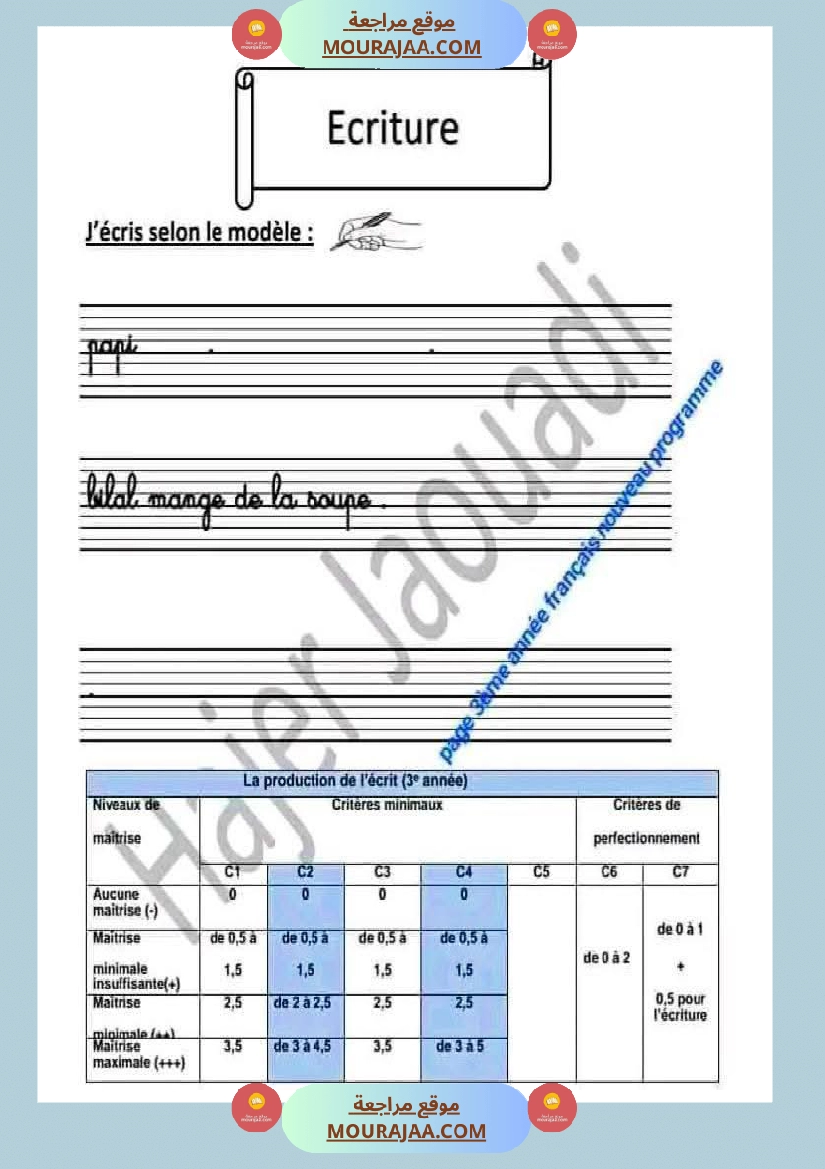 epreuve d examens 2eme trimestre 3eme annee صفحة 15