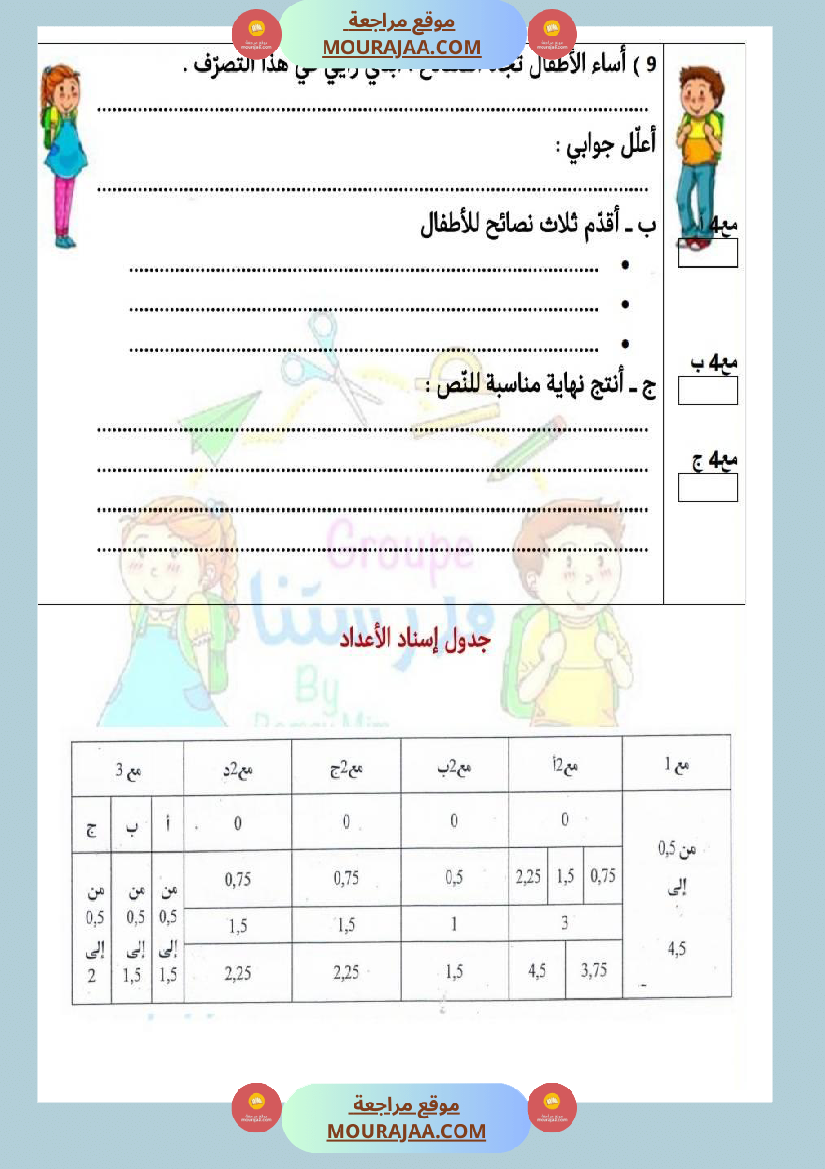 إمتحانات_قراءة_سنة_خامسة_ثلاثي_الثالث_