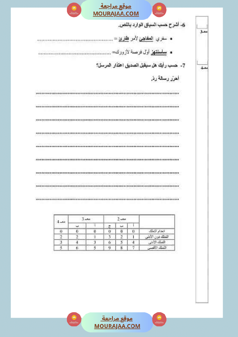 امتحان_قراءة_سنة_خامسة_ابتدائي_ثلاثي_الثالث_
