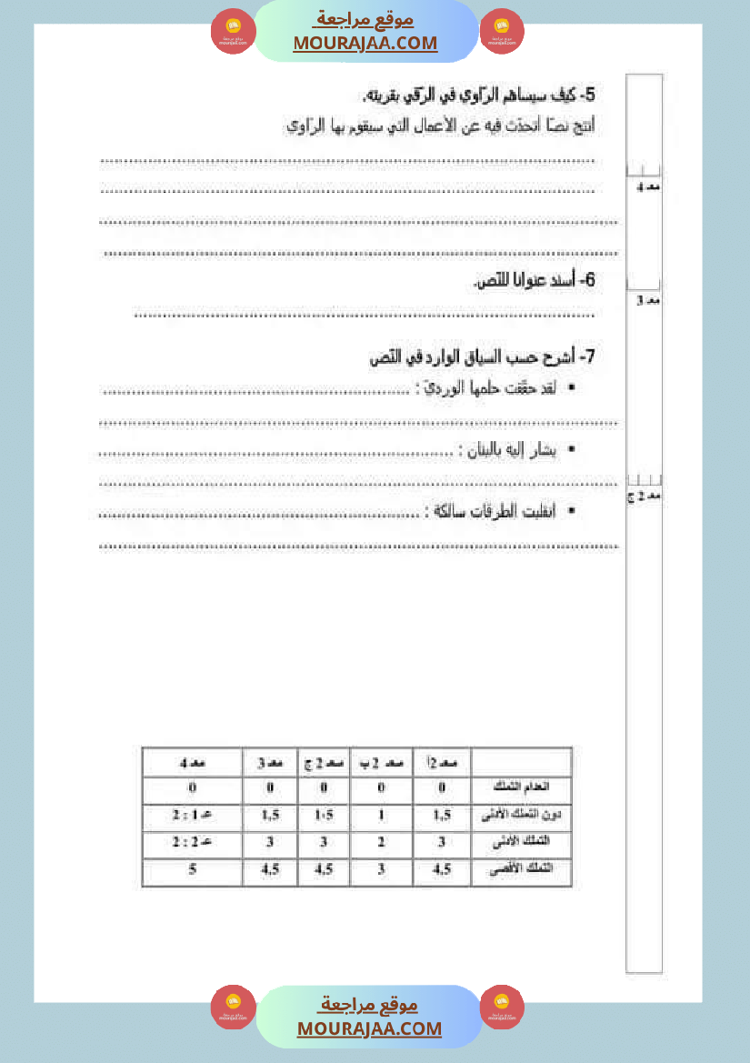 امتحان_قراءة_سنة_خامسة_ابتدائي_ثلاثي_الثالث__1