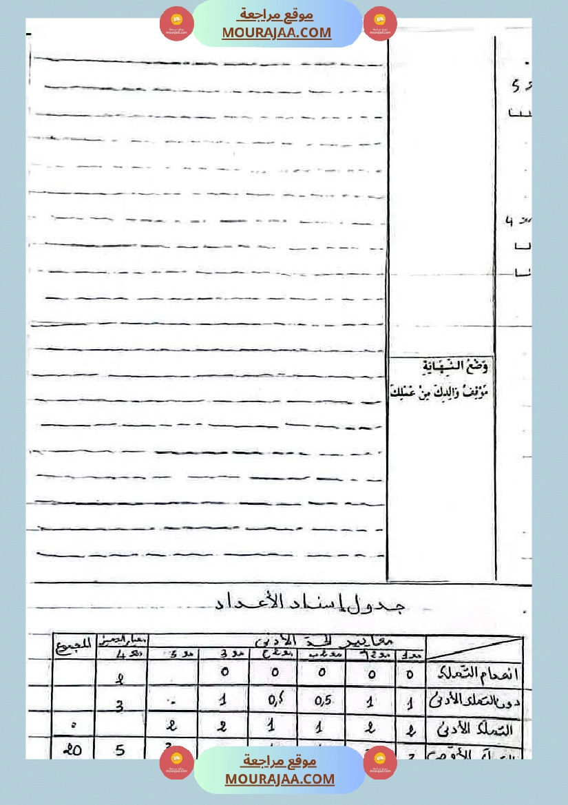 امتحانات سنة خامسة قراءة لغة إنتاج كتابي صفحة 8