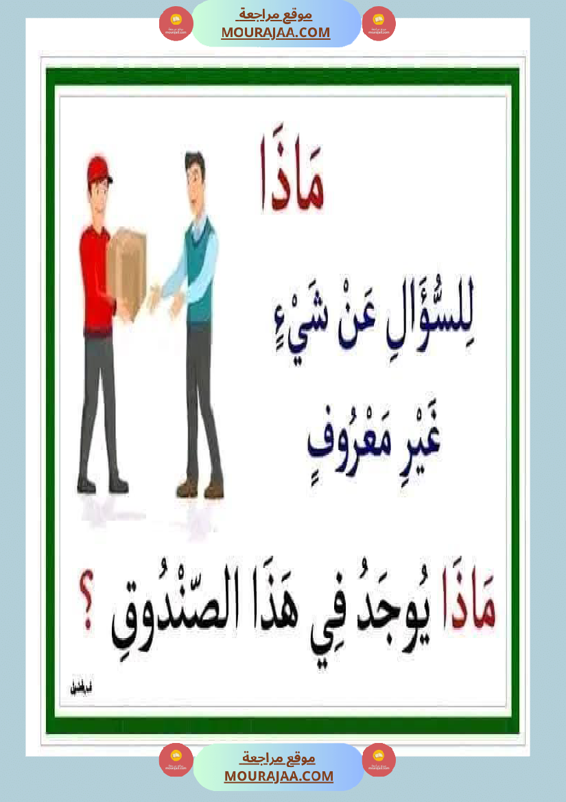 أدوات الاستفهام مجال العربية سنة الثانية