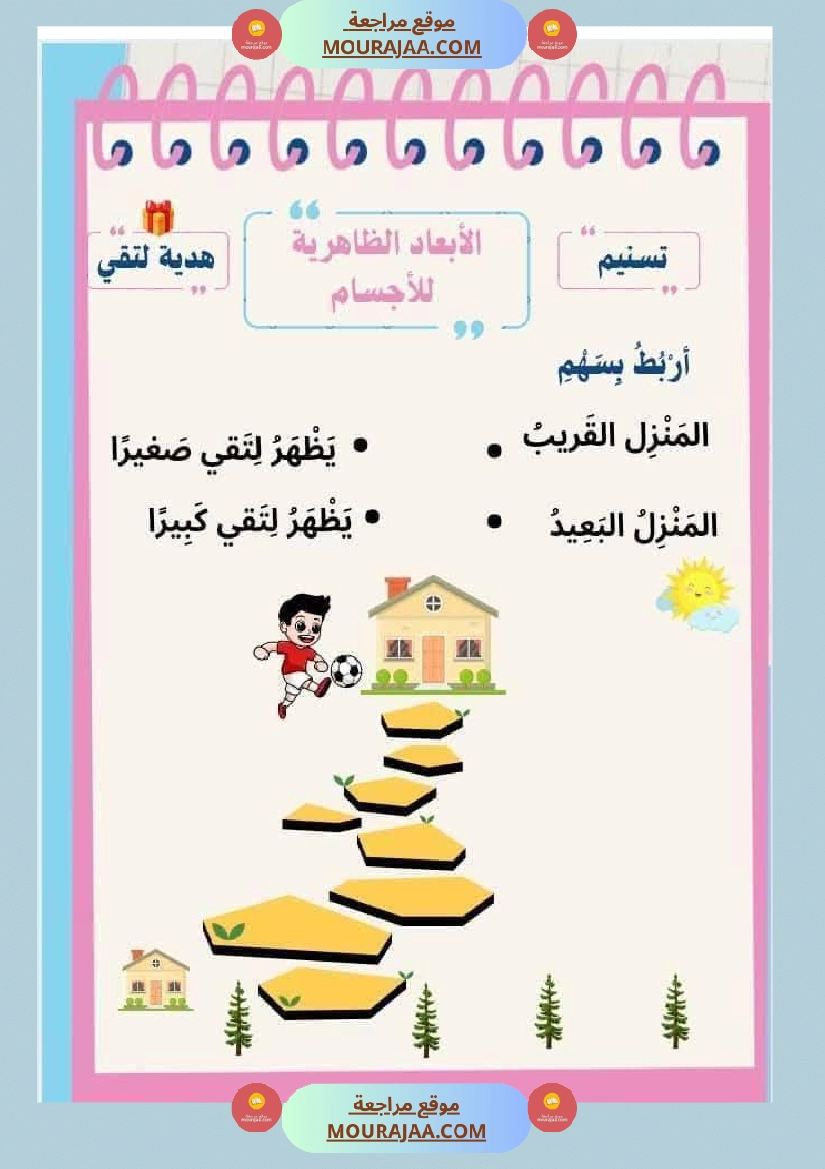 السنة الثانية إيقاظ علمي الأبعاد الظاهرية للأجسام صفحة 2