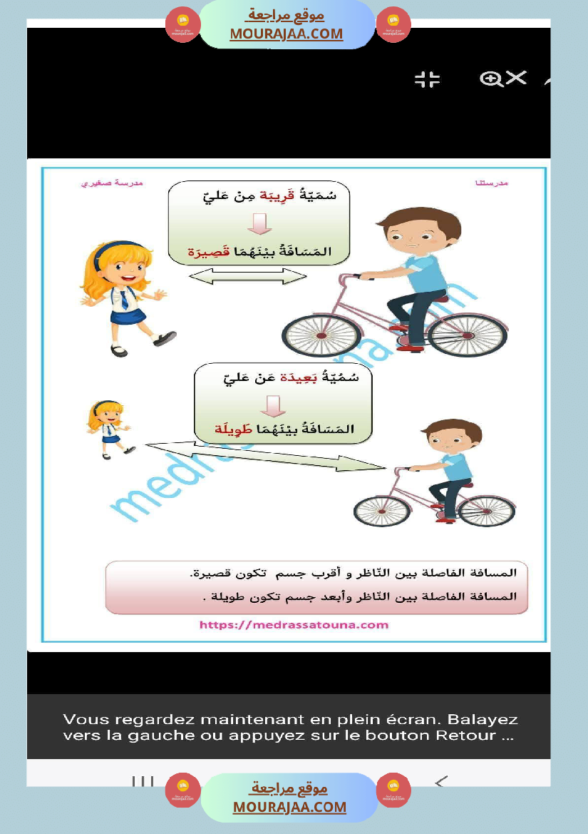 السنة الثانية إيقاظ علمي الأبعاد الظاهرية للأجسام