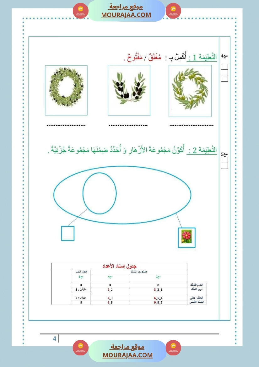 اختبارات رياضيات و إيقاظ علمي السنة الأولى ثلاثي الاول صفحة 23
