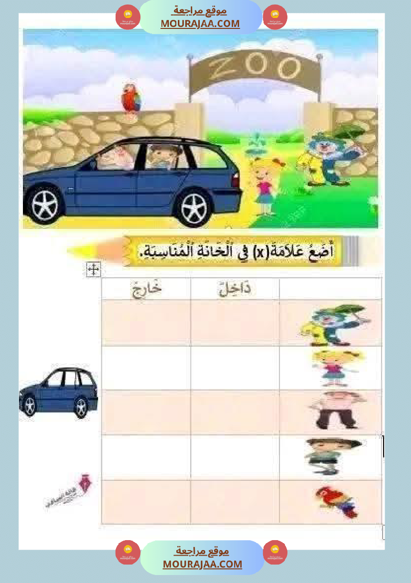 اولى ابتدائي امتحانات الثلاثي الأول