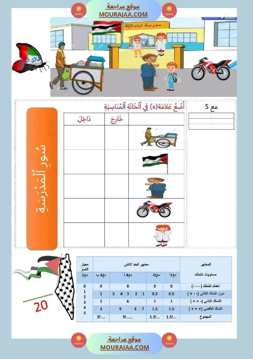 اولى ابتدائي امتحانات الثلاثي الأول صفحة 18
