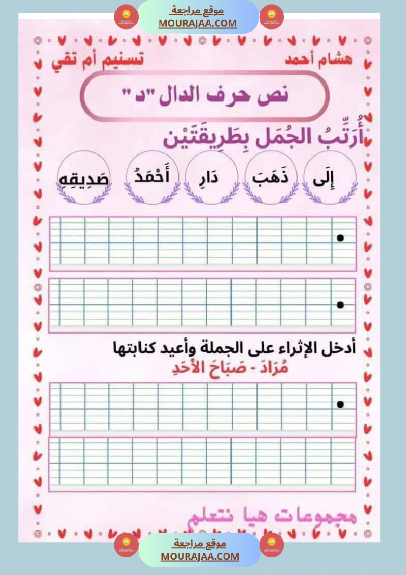 تواصل شفوي الوحدة الثانية سنة اولى