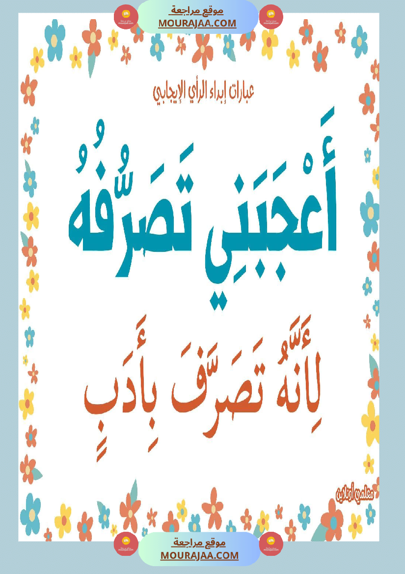عبارات لابداء الرأي الايجابي 