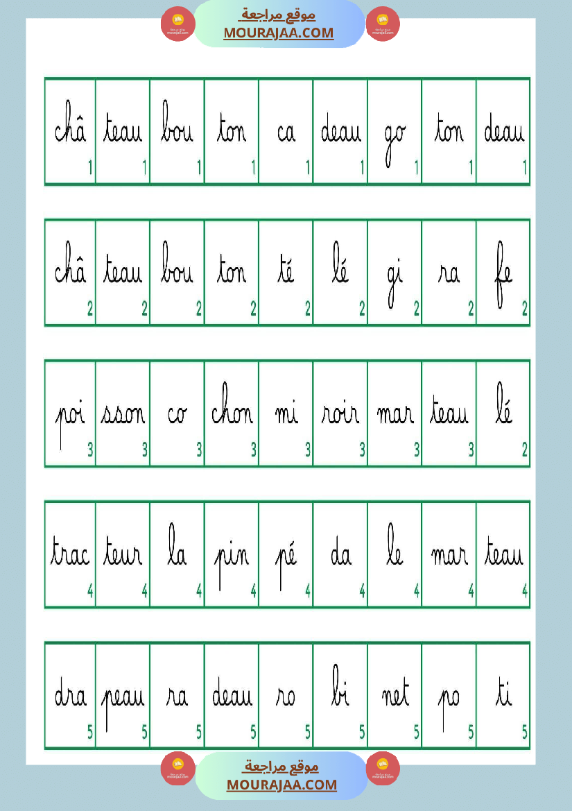 4eme annee lecture syllabique