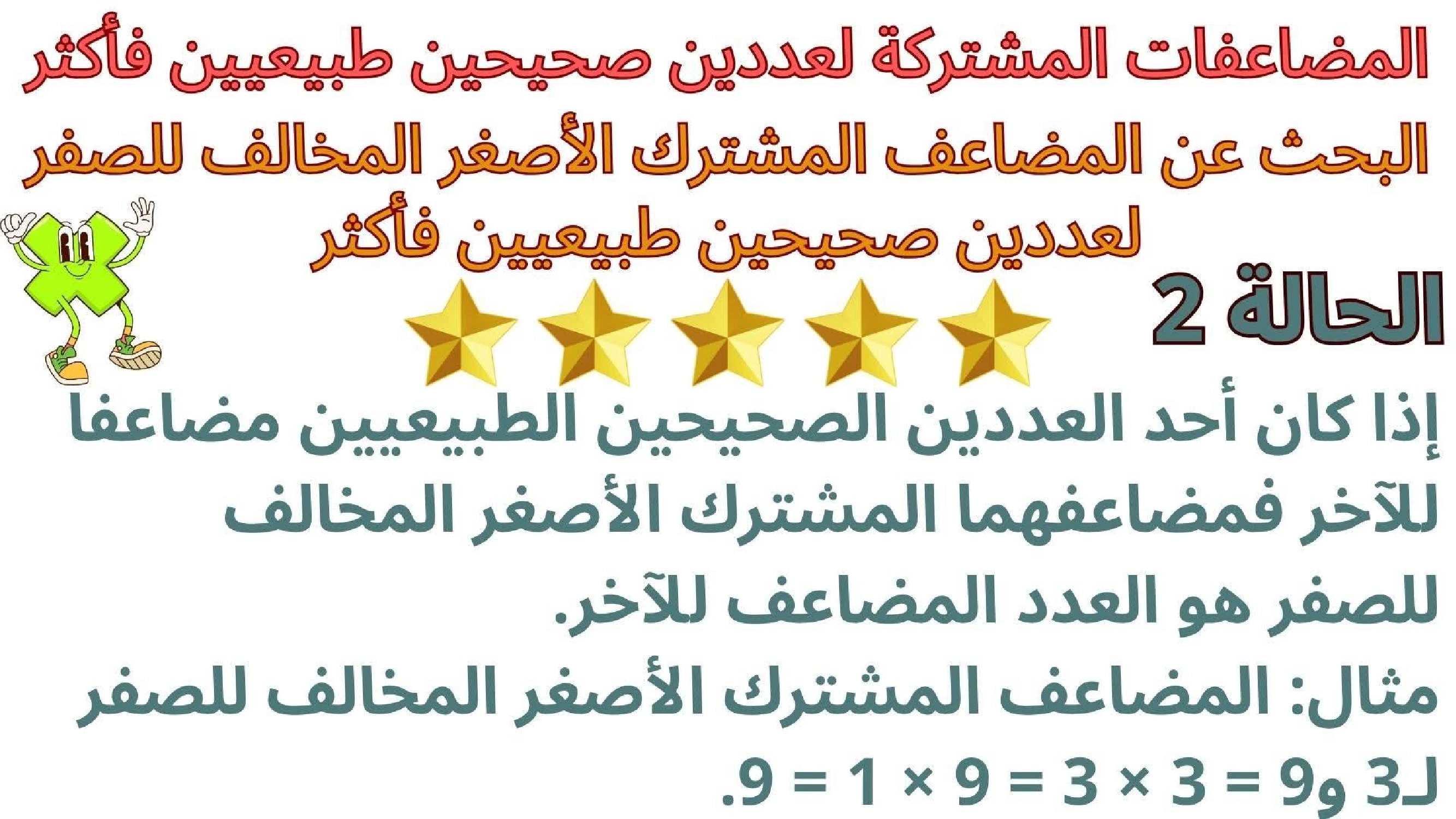 حساب سنة 6 الد رس أتعر ف مضاعفات مشتركة لعددين صحيحين طبيعيين فأكثر صفحة 8