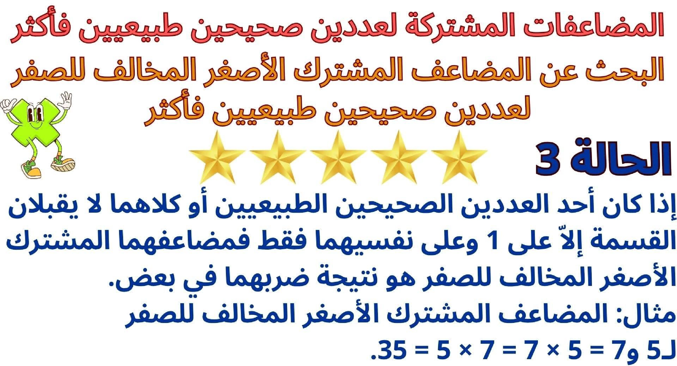 حساب سنة 6 الد رس أتعر ف مضاعفات مشتركة لعددين صحيحين طبيعيين فأكثر صفحة 9