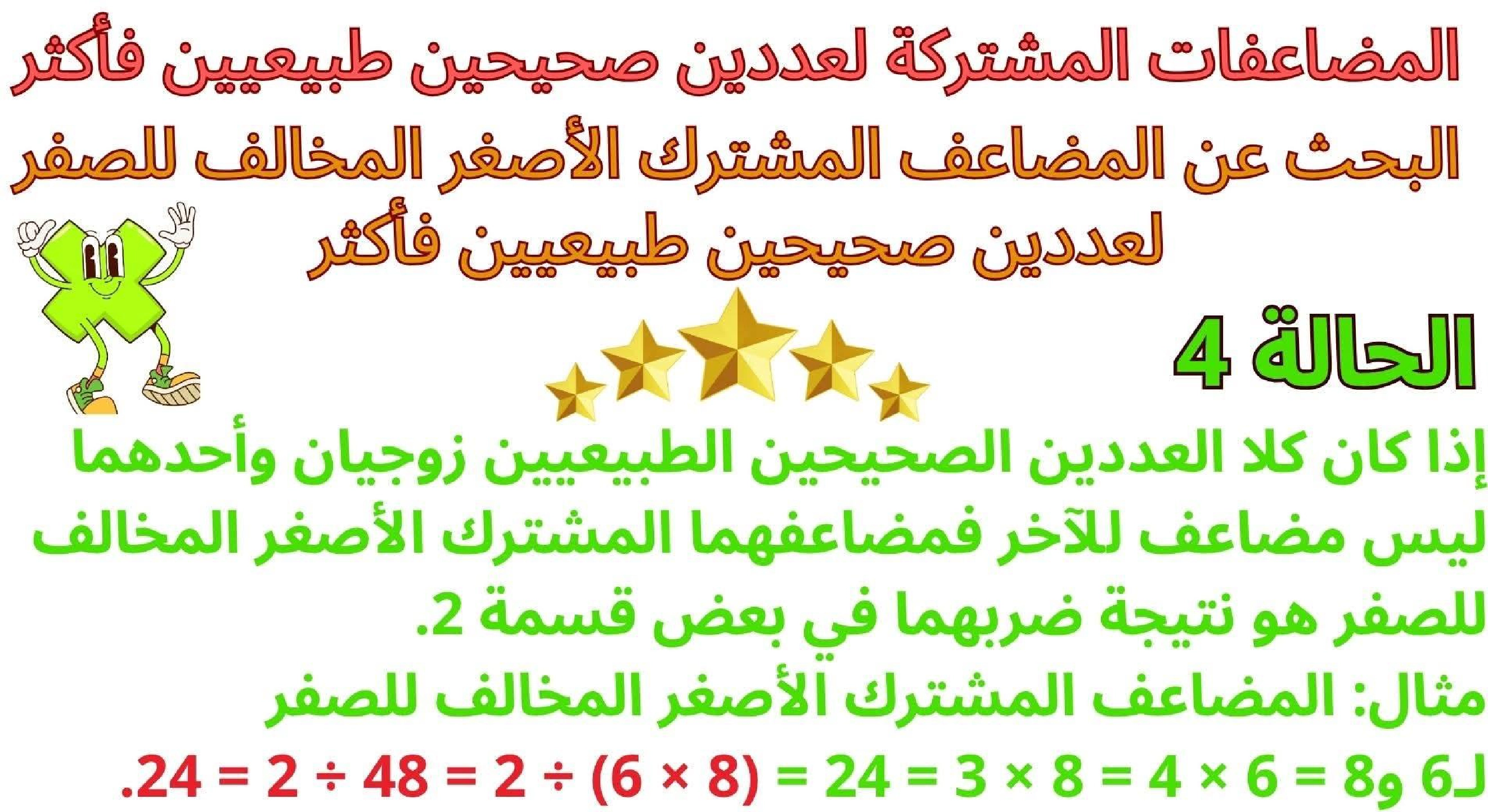 حساب سنة 6 الد رس أتعر ف مضاعفات مشتركة لعددين صحيحين طبيعيين فأكثر صفحة 10