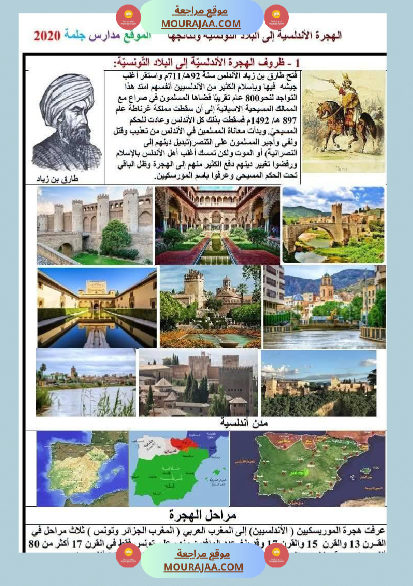 السنة السادسة دروس التاريخ الثلاثي الأول