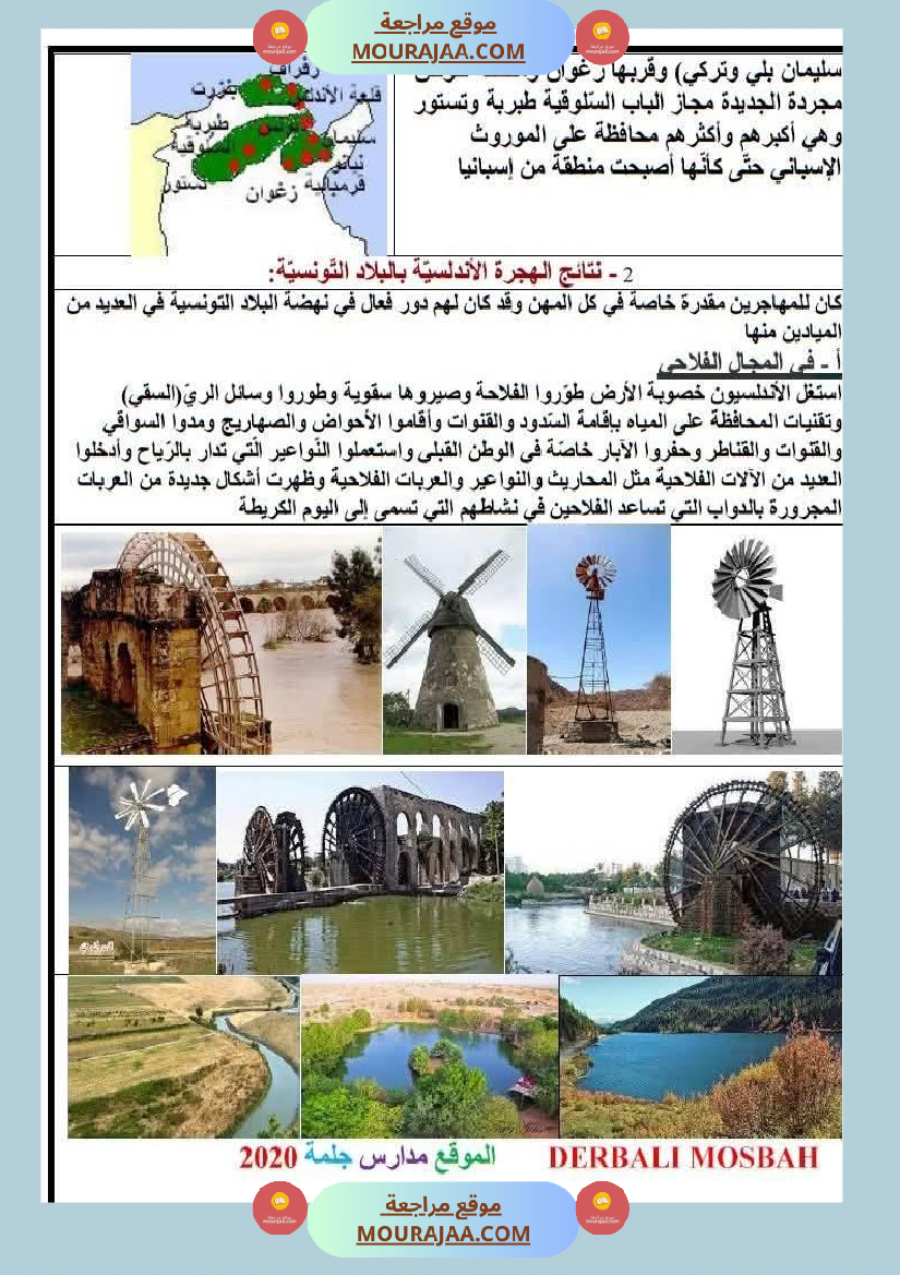 السنة السادسة دروس التاريخ الثلاثي الأول