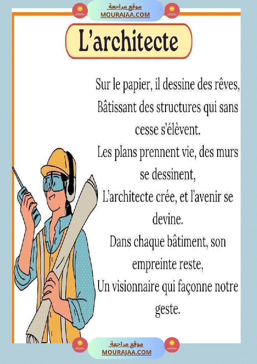 les metiers 6 emme primaire 