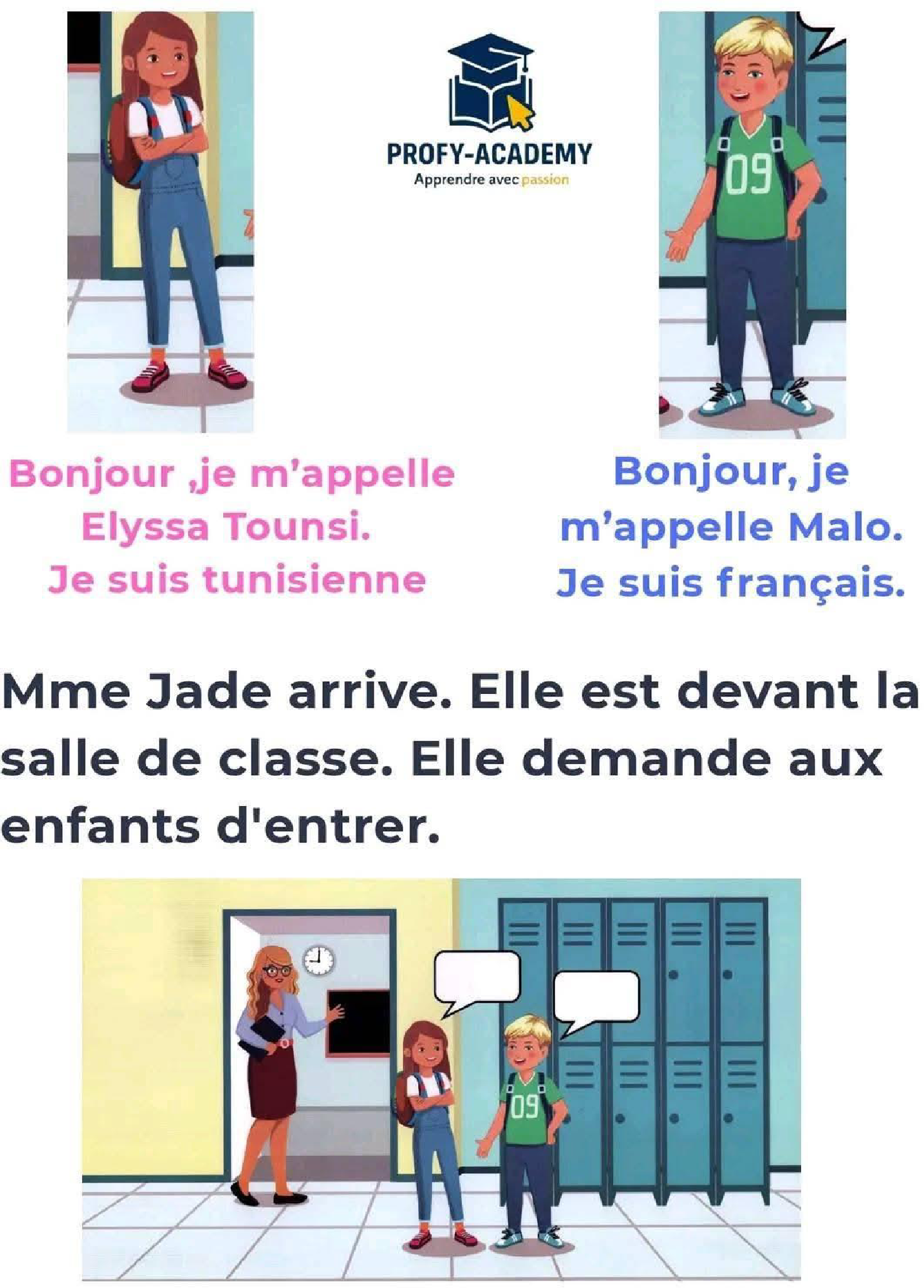 3eme annee primaire francais 1er trimestre la vie scolaire mon ecole 