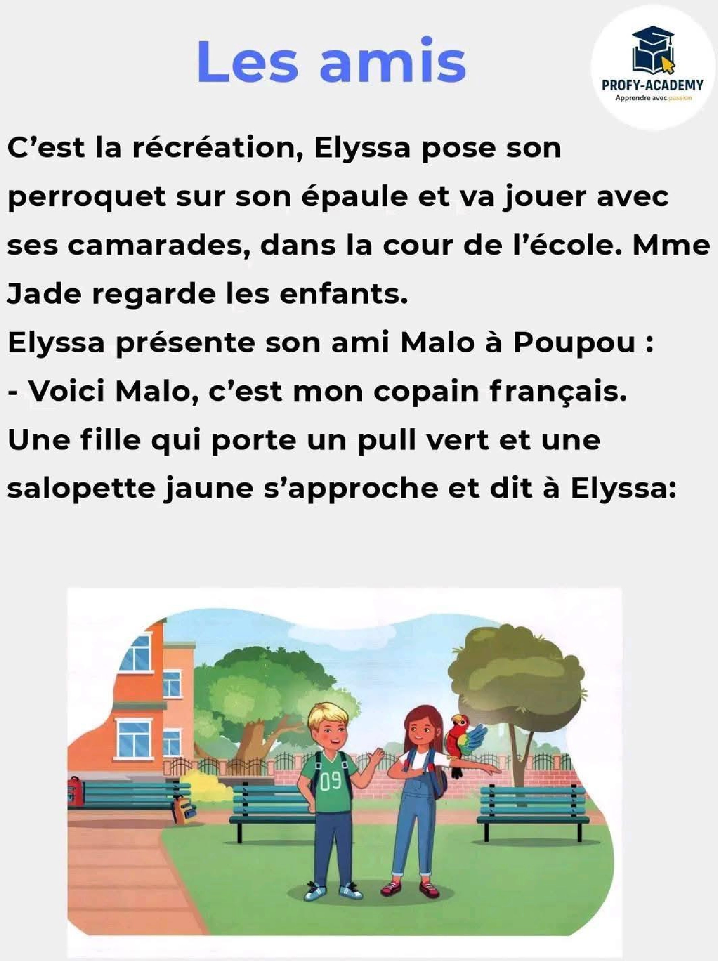 3eme annee primaire francais 1er trimestre la vie scolaire mon ecole  صفحة 15