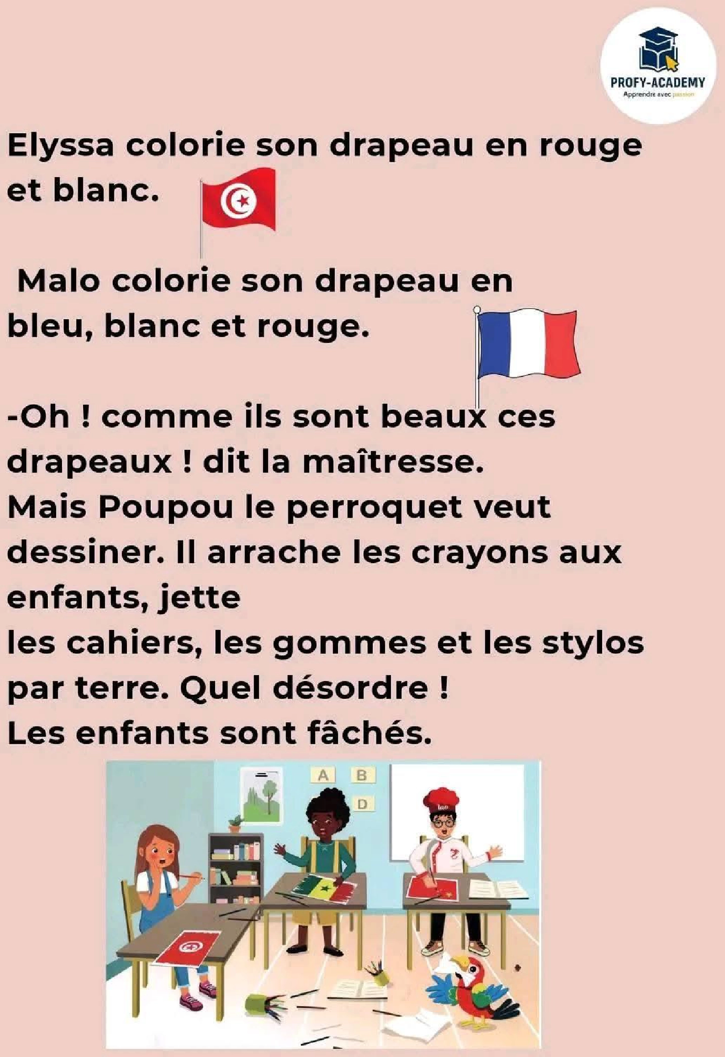3eme annee primaire francais 1er trimestre la vie scolaire mon ecole  صفحة 4