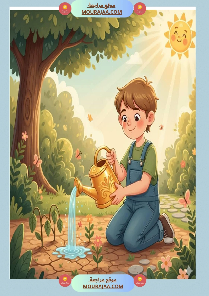 تواصل شفوي و إنتاج كتابي سنة الثالثة موضوع تنظيف الحديقة صفحة 3