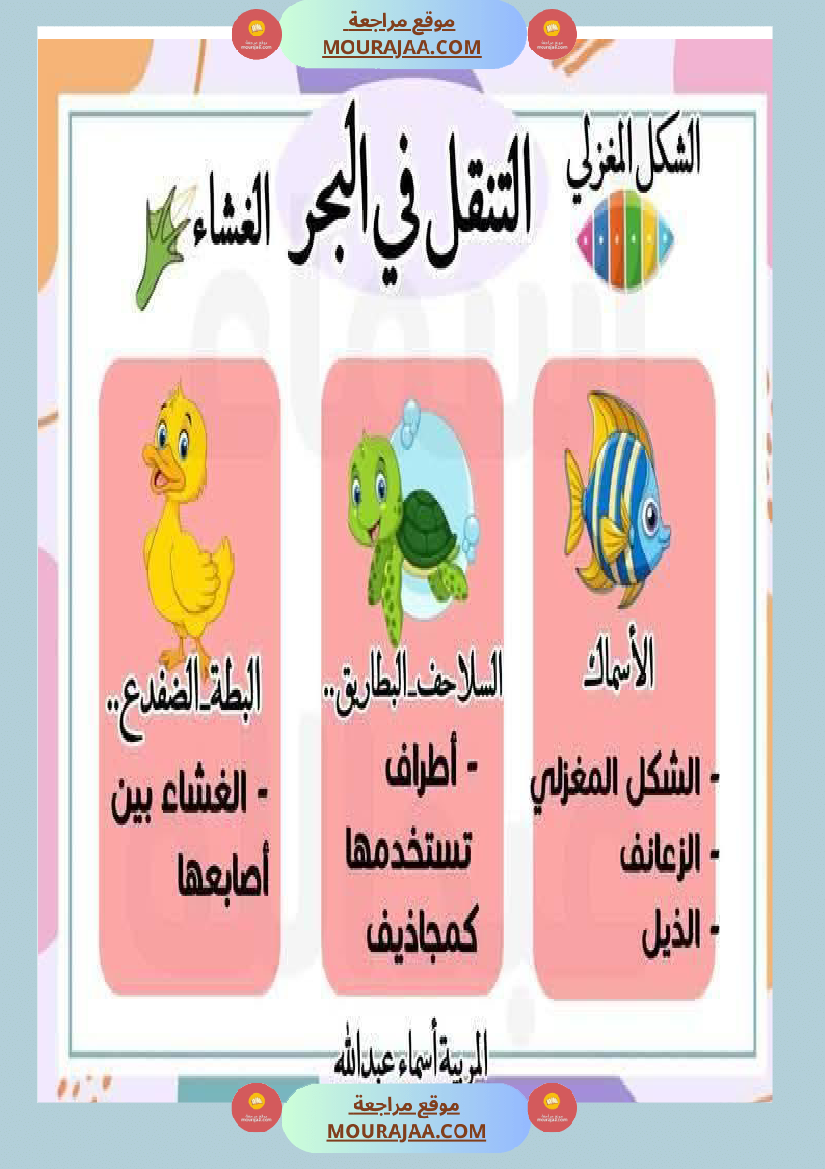 محور التنقل عند الحيوانات السنة الثالثة