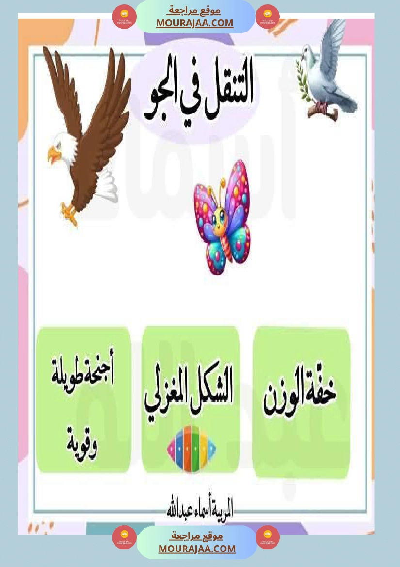 محور التنقل عند الحيوانات السنة الثالثة صفحة 7