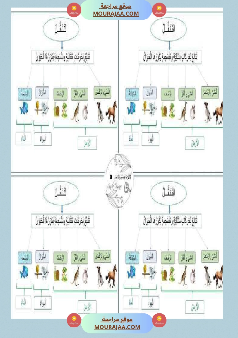 محور التنقل عند الحيوانات السنة الثالثة صفحة 8