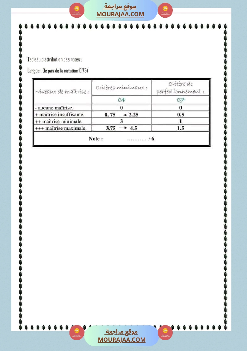 إملاء للسنة الخامسة مع الإصلاح صفحة 4