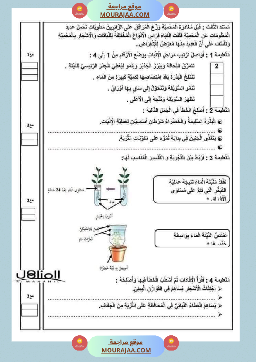 ملخص الايقاظ العلمي للسنة الخامسة