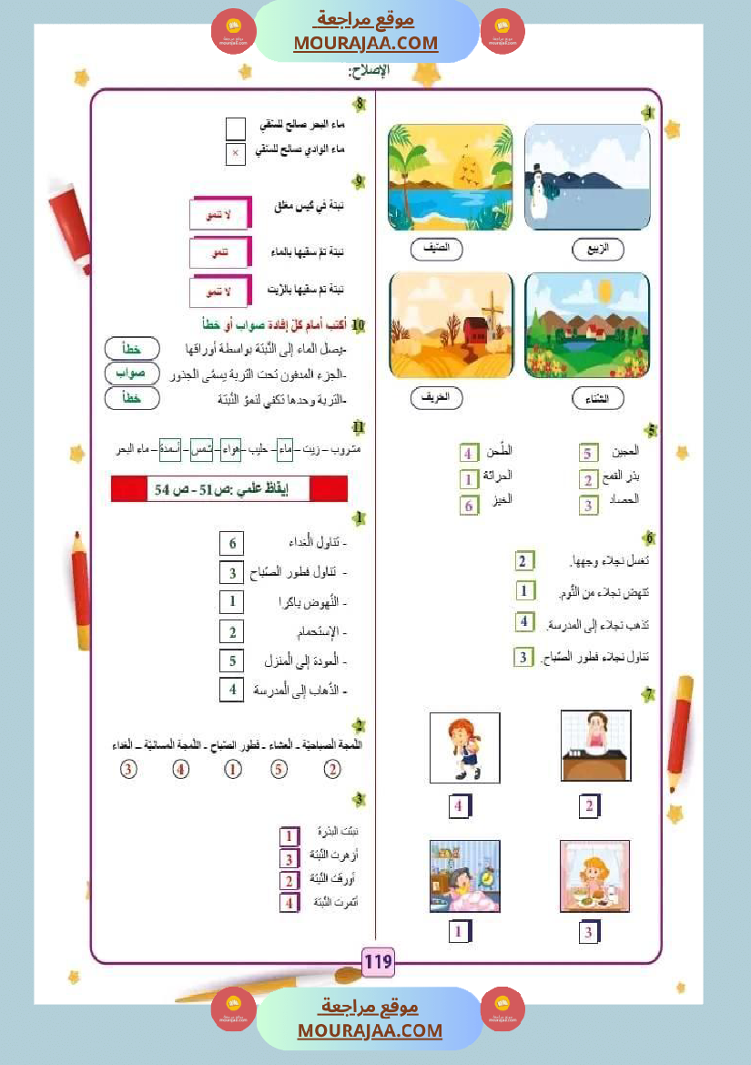 اختبار فيسنة ثانية ابتدائي رياضيات الثلاثي الثاني