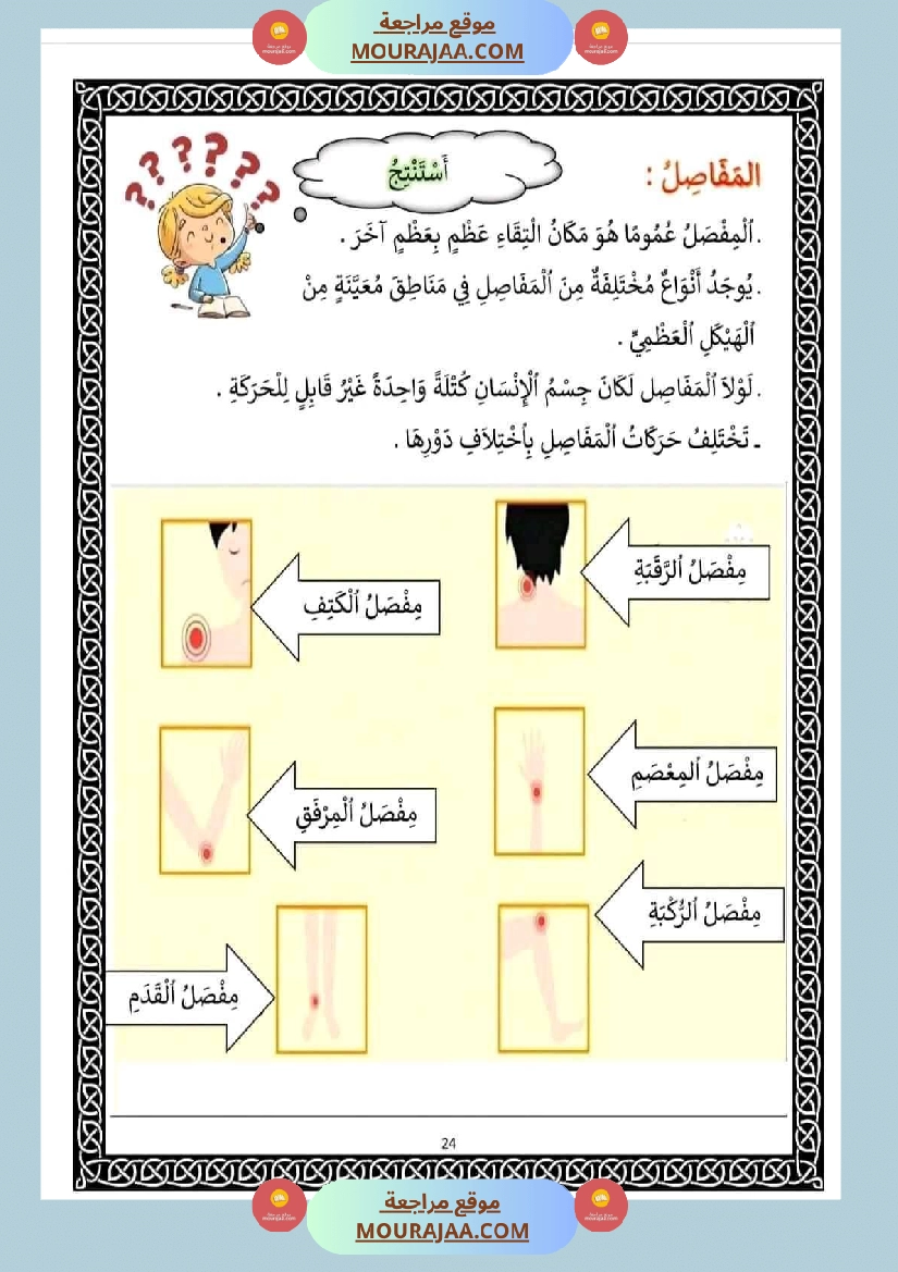 سنة ثانية ايقاظ علمي المفاصل و دورها في الحركة صفحة 2