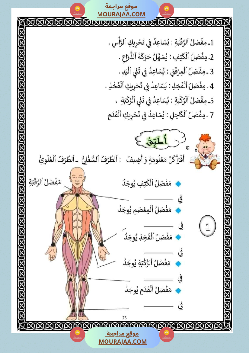 سنة ثانية ايقاظ علمي المفاصل و دورها في الحركة