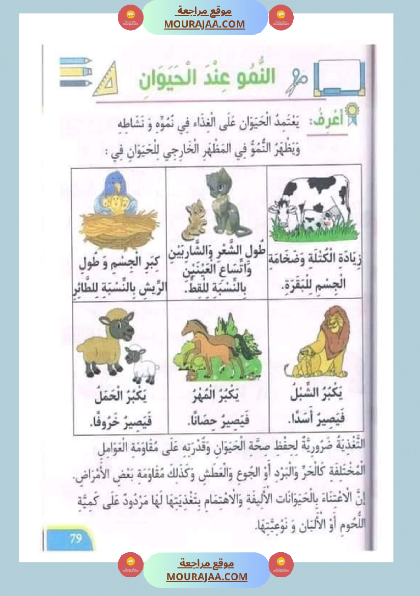 تدريبات ايقاظ علمي لتلاميذ السنة الأولى في الثلاثي الثاني