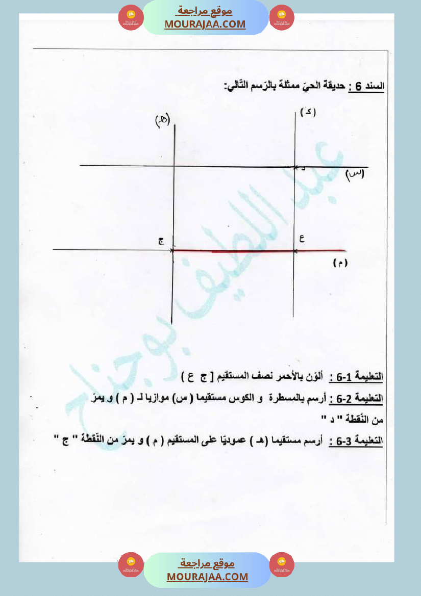 اختبار تقييمي رياضيات سنة رابعة ابتدائي