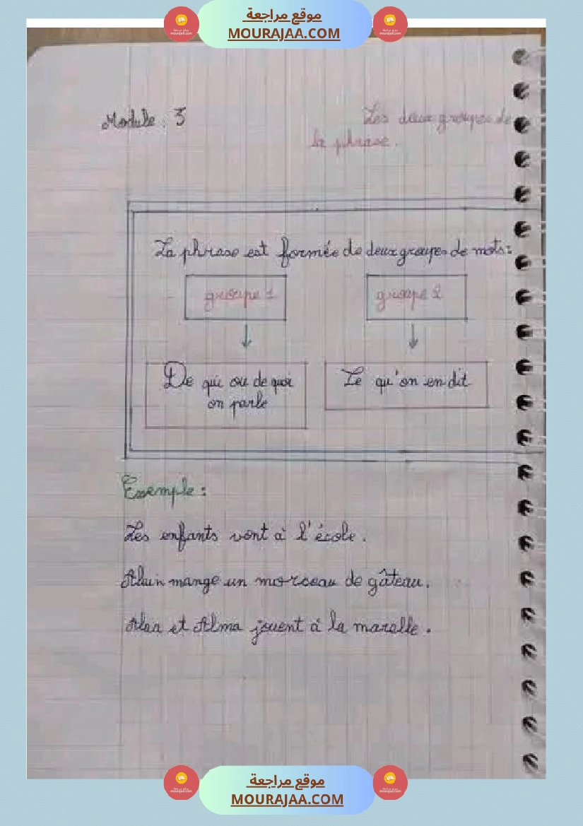 سنة رابعة فرنسية ثلاثي 2 صفحة 5