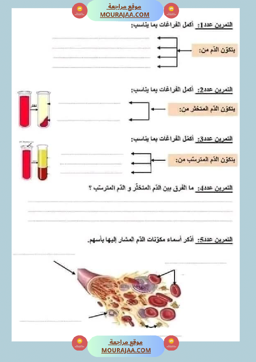 امتحان ايقاظ علمي سنة سادسة ابتدائي الثلاثي الثاني