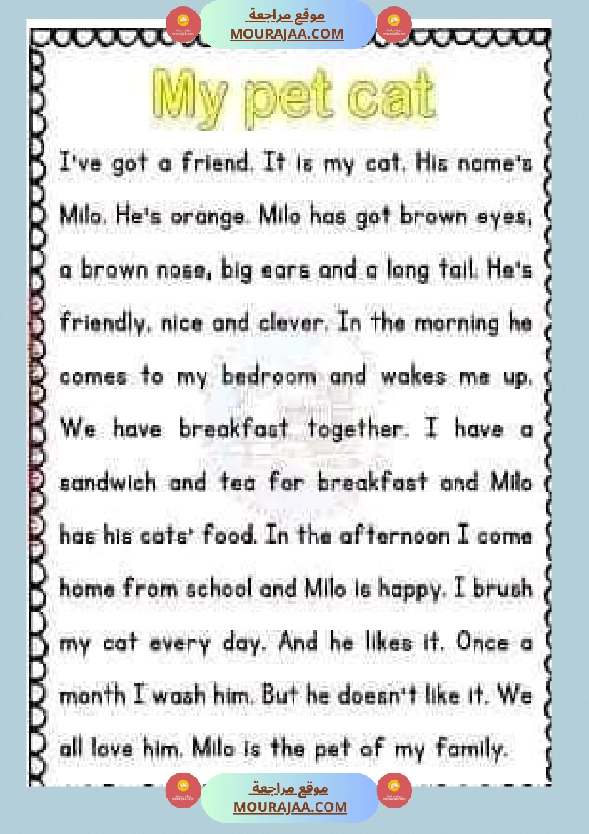 إنتاجات كتابية باللغة الأنقليزية رائعة جدا لإثراء الزاد اللغوي صفحة 11