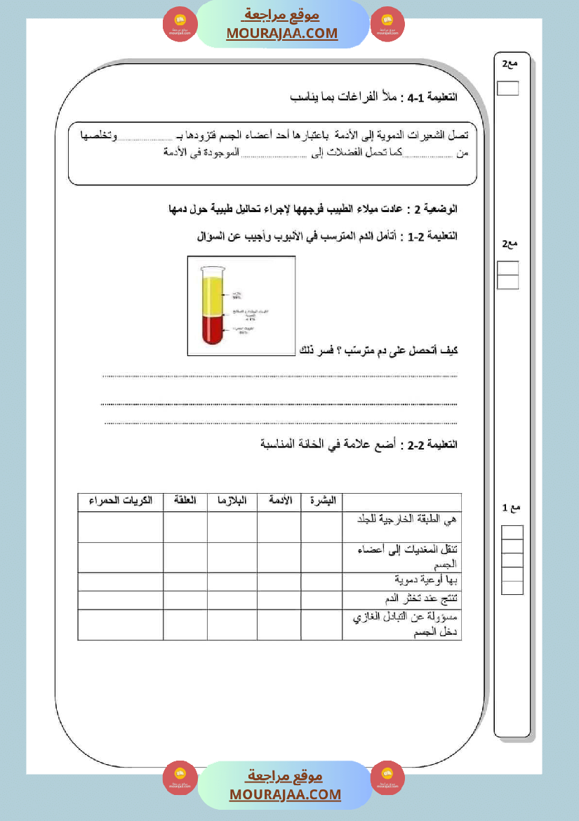 رياضيات ايقاظ علمي لتلاميذ السنة السادسة