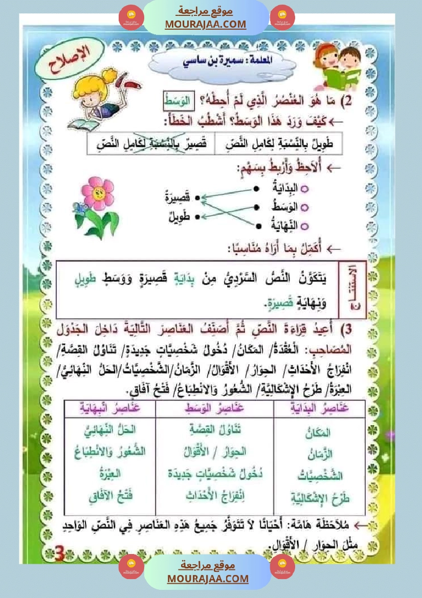 انتاج كتابي السنة الثالثة محور الصحة والرفاه الثلاثي الثاني صفحة 26