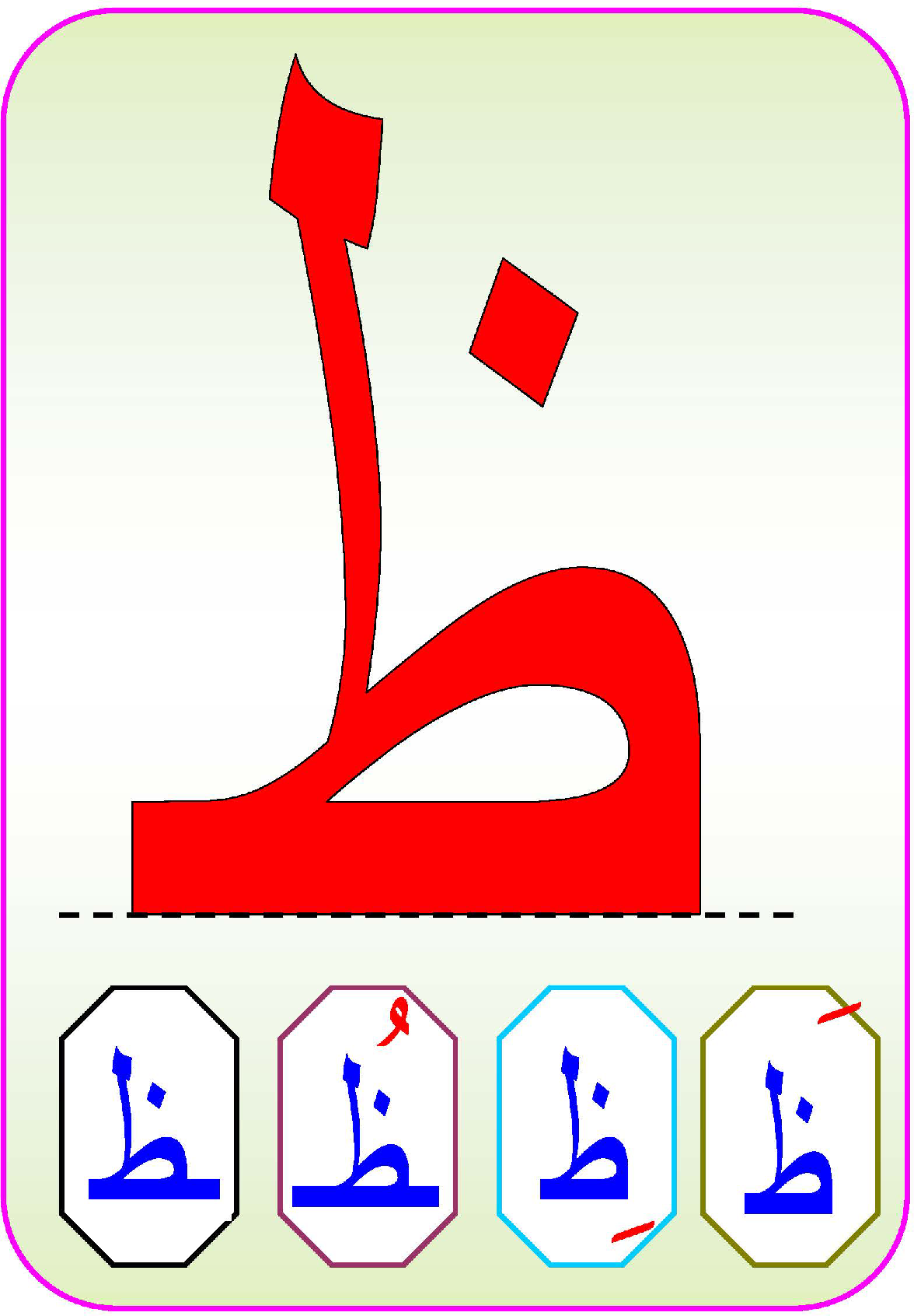 موقع مراجعة حرف الظا مشكولة