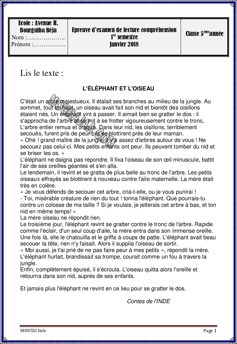 epreuve lecture 5eme annee 1tr 2022-16