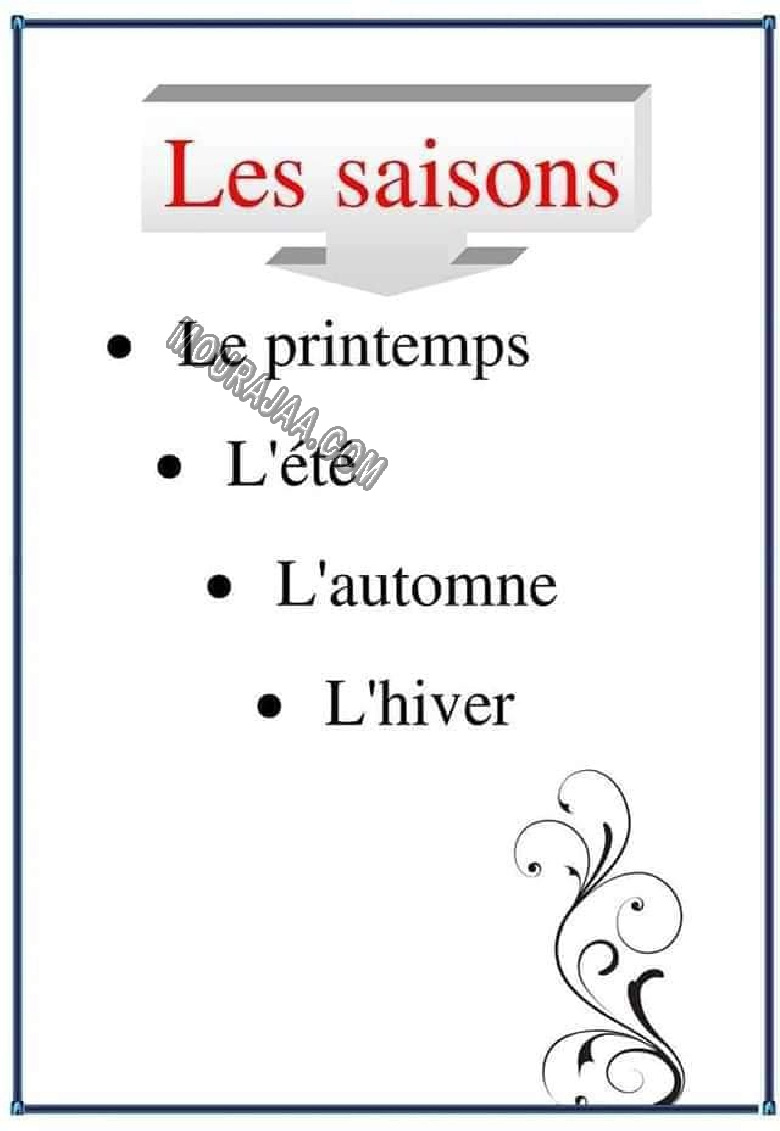 les saisons