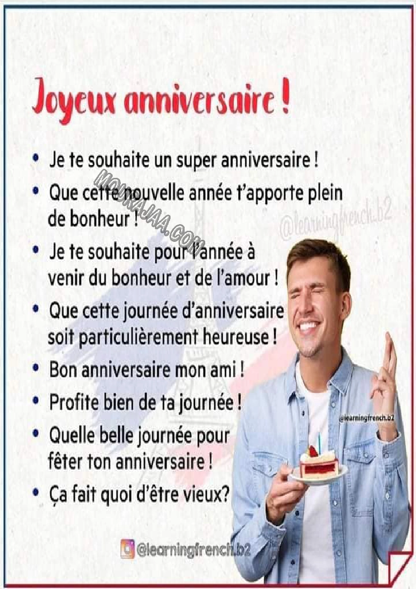 exprimer jauyeux anniversaire