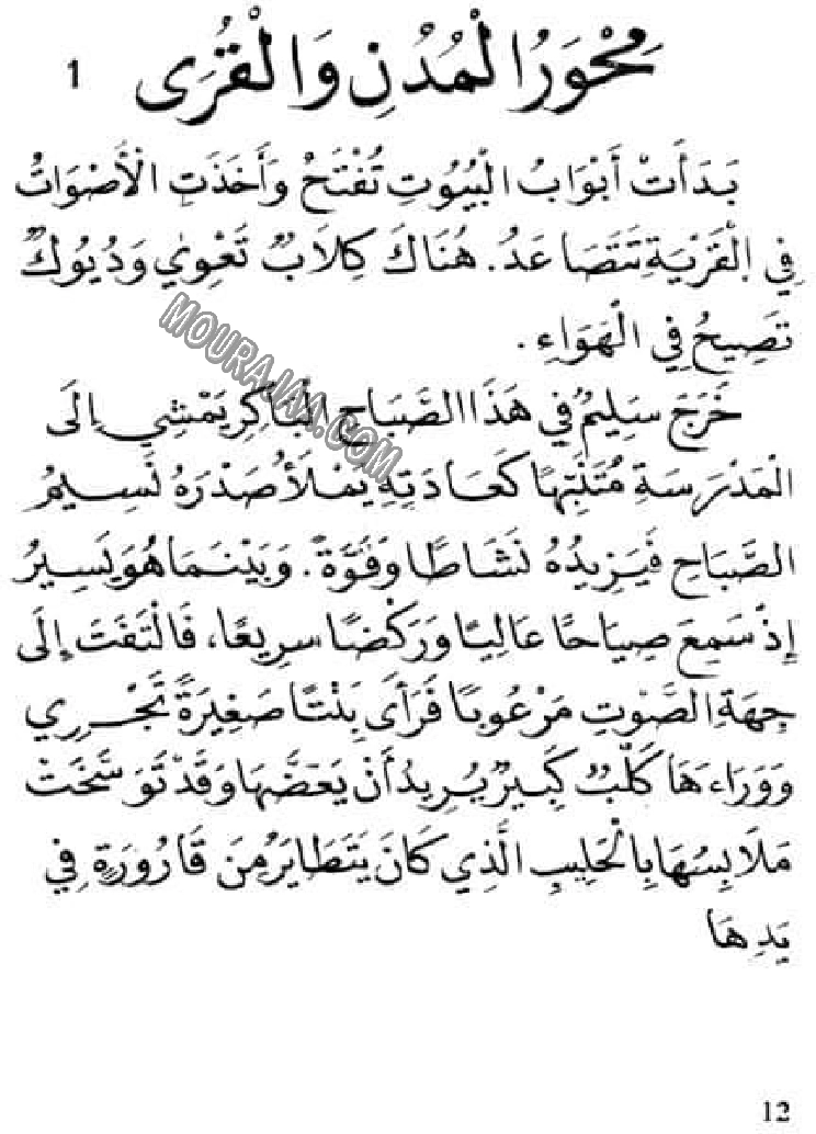 محور المدن و القرى